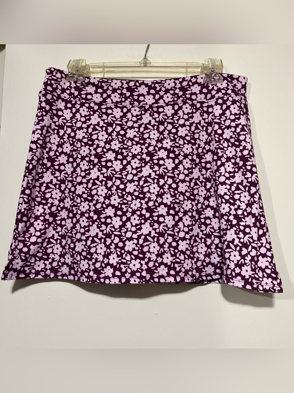 Tranquility by Colorado Clothing Plum & Light Pink Floral Skort